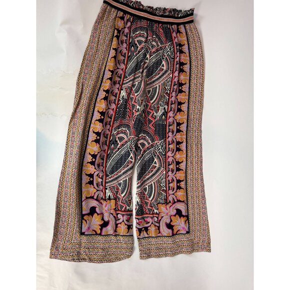 Maeve Anthropologie Womens Boho Print Wide-Leg Pants Medium - Picture 7 of 16